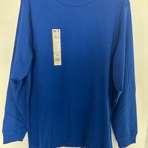 Makers Market Cobalt Blue Long Sleeve Men's Shirt